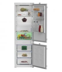 Beko Ref Beko built-in with bottom freezer, 177x55x55, ref-194L, freez.-76L, 2doors, E, NF, white