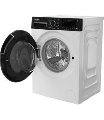 Whirlpool Стиральная машина фронтальная, 8кг, 1400, C, 55см, дисплей, пара, инвертор, люк черный, белый