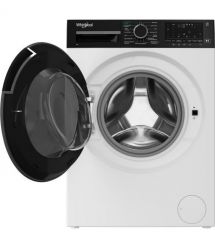 Whirlpool Стиральная машина фронтальная, 8кг, 1400, C, 55см, дисплей, пара, инвертор, люк черный, белый