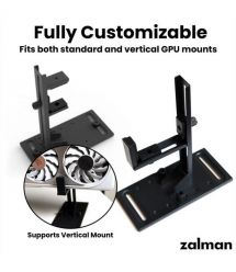 Zalman Тримач VGA Zalman VS2, горизонтальне-вертикальне положення VGA, чорний
