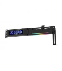 Zalman Тримач VGA з дисплеєм Zalman ZM-VS3 DS, 5V 3Pin ARGB, USB 9Pin ARGB, чорний