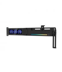 Zalman Тримач VGA з дисплеєм Zalman ZM-VS3 DS, 5V 3Pin ARGB, USB 9Pin ARGB, чорний