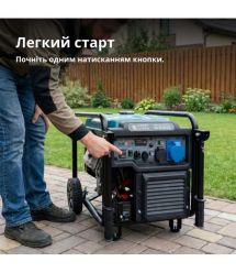 Könner & Söhnen Генератор инверторный газобензиновый KS 6500iEG, LPG 230В, 6.5кВт, электростартер, 46кг