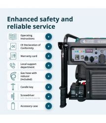 Könner & Söhnen Генератор инверторный газобензиновый KS 6500iEG, LPG 230В, 6.5кВт, электростартер, 46кг