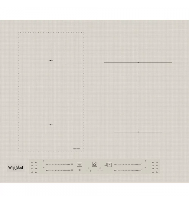 Whirlpool Whirlpool Hob induction, 60cm, Flex zone, beige