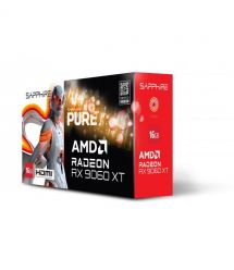 SAPPHIRE Видеокарта Radeon RX 9060 XT 16GB GDDR6 PURE GAMING OC белый
