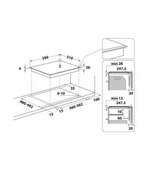 Whirlpool Whirlpool Hob induction, 60cm, Flex zone, white