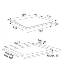 Franke Варочная поверхность Smart FSM 654 I BK, индукционная, Slider, Power Limitation, черная