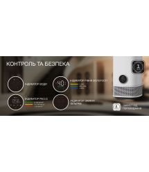 Hyundai Очиститель-увлажнитель воздуха HAJIN300KR 40м2, 239м3/час, дисплей, UV-C стерилизация, Wi-Fi, белый