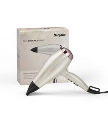 BaByliss Фен Stardust Shimmer, 2000Вт, 3 режима, ионизация, холодный обдув, 1 насадка, белый