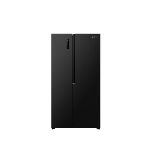 Gorenje Холодильник SBS, 179х62х92см, 2 двери, 345(186)л, А+, NF+, Инв., Зона светового излучения, Внешний дисплей, черный