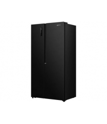 Gorenje Холодильник SBS, 179х62х92см, 2 двери, 345(186)л, А+, NF+, Инв., Зона светового излучения, Внешний дисплей, черный