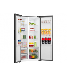 Gorenje Холодильник SBS, 179х62х92см, 2 двери, 345(186)л, А+, NF+, Инв., Зона светового излучения, Внешний дисплей, черный