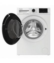 Whirlpool Whirlpool WM front load, 7kg, 1200, A, 49.6cm, display, steam, invertor, black door, white