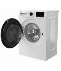 Whirlpool Whirlpool WM front load, 7kg, 1200, A, 49.6cm, display, steam, invertor, black door, white
