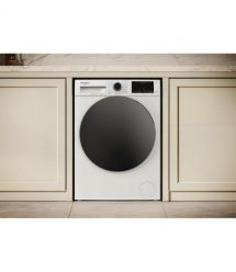 Whirlpool Whirlpool WM front load, 7kg, 1200, A, 49.6cm, display, steam, invertor, black door, white