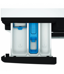 Whirlpool Whirlpool WM front load, 7kg, 1400, A, 49.6cm, display, steam, invertor, black door, white