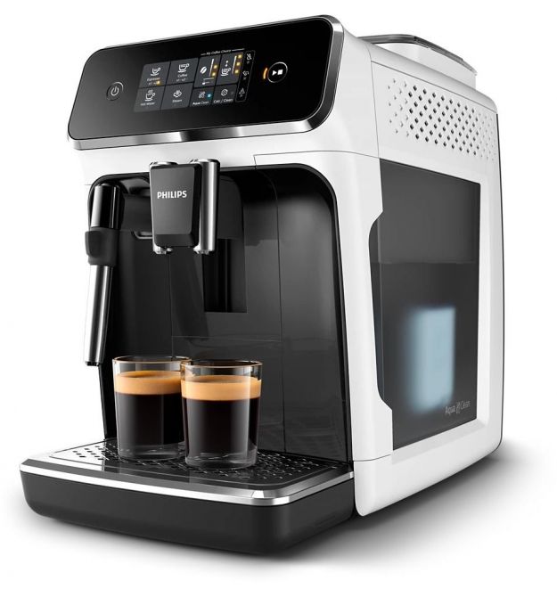 Philips Кавомашина Philips Series 2300, 1.8л, зерно+мелена, дисплей, авторецептів -2, білий