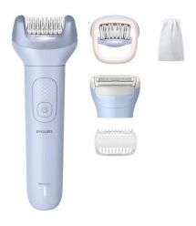 Philips Епілятор Philips Series 8000 дисковий, аккумул., пінцет.-32, волог.+сух., насадок-4, чохол біло-голубий