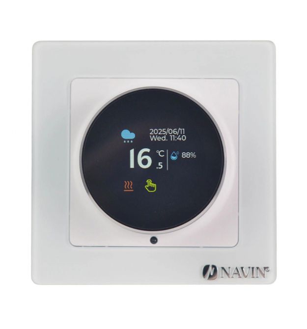 Navin Терморегулятор EH20R-16A 5...35 °C для теплого пола электронный Wi-Fi Tuya, Smart