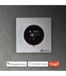 Navin Терморегулятор EH20R-16A 5...35 °C для теплого пола электронный Wi-Fi Tuya, Smart