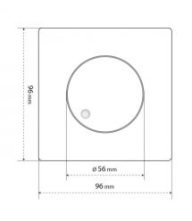 Navin Терморегулятор EH84BM-16A 5...35 °C для теплого пола механический накладной проводной датчик 16A 230В черный