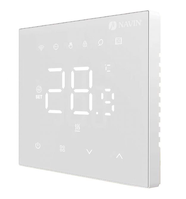 Navin Терморегулятор WT410W-16A 5...35 °C для теплого пола электронный Wi-Fi Tuya, Smart