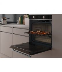 Franke Духовой шкаф электрический, 71л, пиролиз, сенсорное управление, дисплей, таймер, черный+нерж
