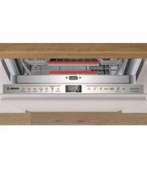 Bosch Посудомоечная машина встраиваемая, 10 компл., C, 45 см, дисплей, 3-я корзина, Zeolith, белая