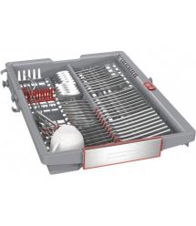 Bosch Посудомоечная машина встраиваемая, 10 компл., C, 45 см, дисплей, 3-я корзина, Zeolith, белая