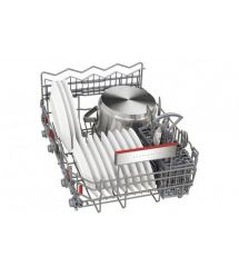 Bosch Посудомоечная машина встраиваемая, 10 компл., C, 45 см, дисплей, 3-я корзина, Zeolith, белая