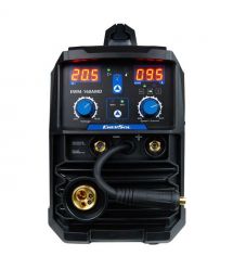 EnerSol Сварочный инверторный полуавтомат EWM-160AMD (проволока до 1мм + электрод до 5мм) 20-160А 7.2кВт 160-260В 10.8кг