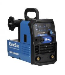 EnerSol Сварочный инверторный полуавтомат EWM-140AMDS (проволока до 1мм + электрод до 4мм) 20-140А 6.1кВт 160-260В 7кг