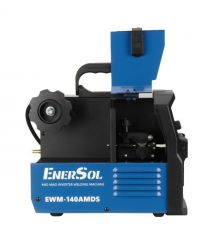 EnerSol Сварочный инверторный полуавтомат EWM-140AMDS (проволока до 1мм + электрод до 4мм) 20-140А 6.1кВт 160-260В 7кг