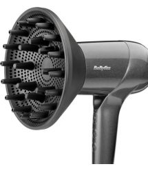 BaByliss Фен Titanium Shine, 1600Вт, 3 режима, ионизация, холодный обдув, 2 насадки, темно-серый