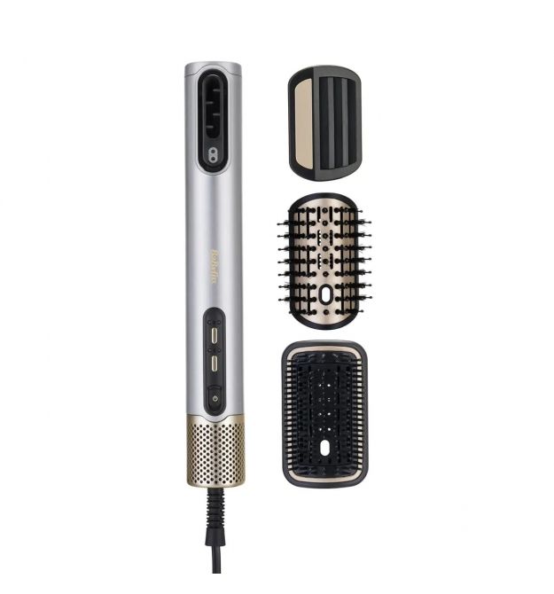 BaByliss Babyliss hair dryer brush Limited Edition SilverGold, 1600W, 4 modes, diffuser, ionization, cold blowing, ceramics, gre
