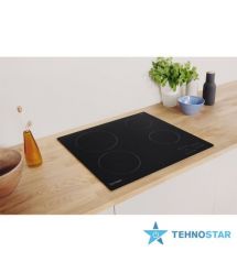 Indesit Варочная поверхность электрическая стеклокерамическая, 60 см, черная