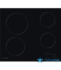 Indesit Варочная поверхность электрическая стеклокерамическая, 60 см, черная