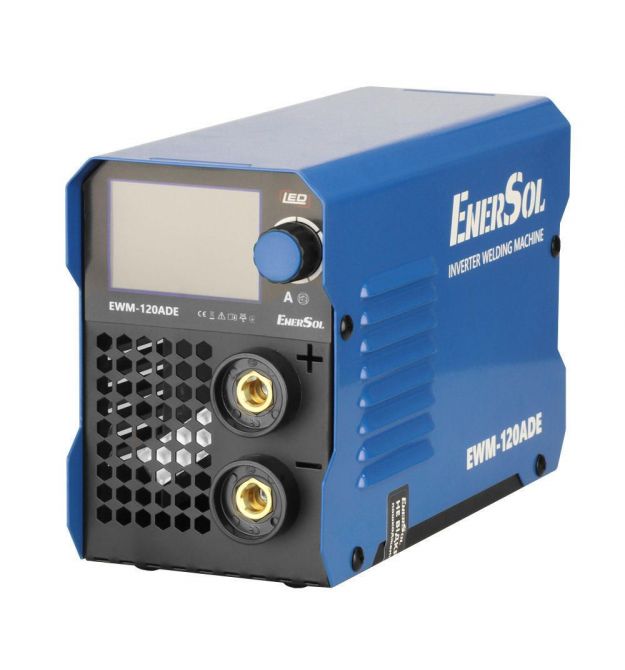 EnerSol Сварочный аппарат инверторный EWM-120ADE 20-120А 5.1кВт 160-260В 2.9кг