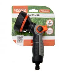 SEQUOIA Ороситель ручной SWPSN9P пистолетный пластик цинк 9 режимов регулировки напора воды 0.3кг