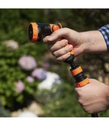 SEQUOIA Ороситель ручной SWPSN8 пистолетный пластик цинк 8 режимов регулировки напора воды 0.2кг