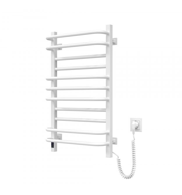 Navin Полотенцесушитель электрический Грандис, 800х480х161мм, таймер-регулятор, сталь, белый, правое подключение
