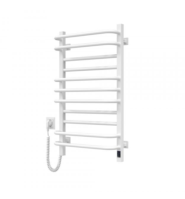 Navin Полотенцесушитель электрический Грандис, 800х480х161мм, таймер-регулятор, сталь, белый, левое подключение