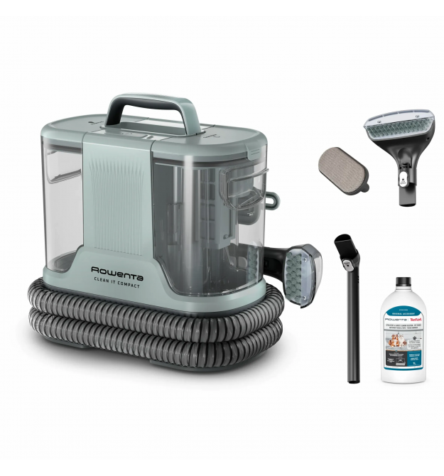 Rowenta Washing VC Rowenta Clean It Compact, 400W, dust cont -0,85L, water -1.4L, green