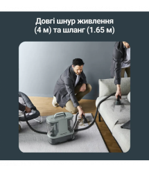 Rowenta Washing VC Rowenta Clean It Compact, 400W, dust cont -0,85L, water -1.4L, green