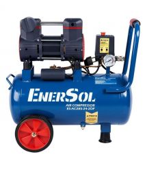 EnerSol Компрессор воздушный ES-AC285-24-2OF безмасляный 230В 1.08кВт, 24л, 285л/мин, 8бар, 14.5кг