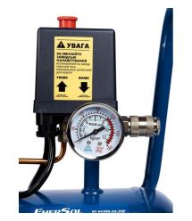 EnerSol Компрессор воздушный ES-AC285-24-2OF безмасляный 230В 1.08кВт, 24л, 285л/мин, 8бар, 14.5кг