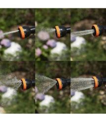 SEQUOIA Ороситель ручной SWSKIT3 пистолетный пластик цинк 8 режимов регулировки напора воды коннектор 2шт штуцер 0.3кг