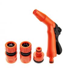 SEQUOIA Ороситель ручной SWSKIT2 пистолетный пластик цинк 2 режима регулировки напора воды коннектор 2шт штуцер 0.2кг