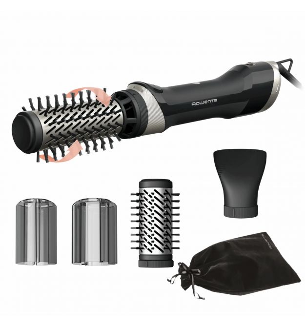 Rowenta Rowenta hair dryer brush Brush Active, 1000W, 3 modes, ioniz-i, cold blowing, rotation nozzle, ceramics, black